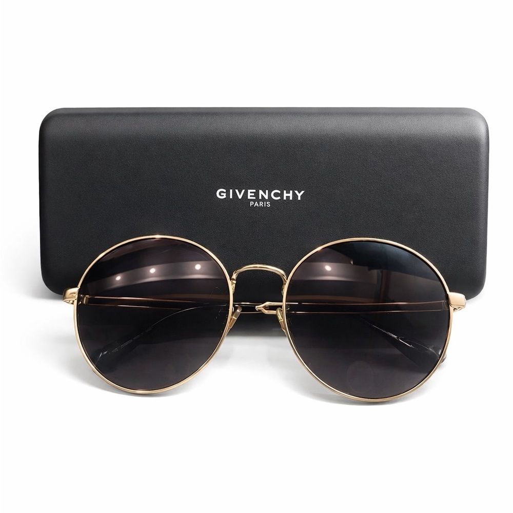 Givenchy Gold Frame Round Sunglasses